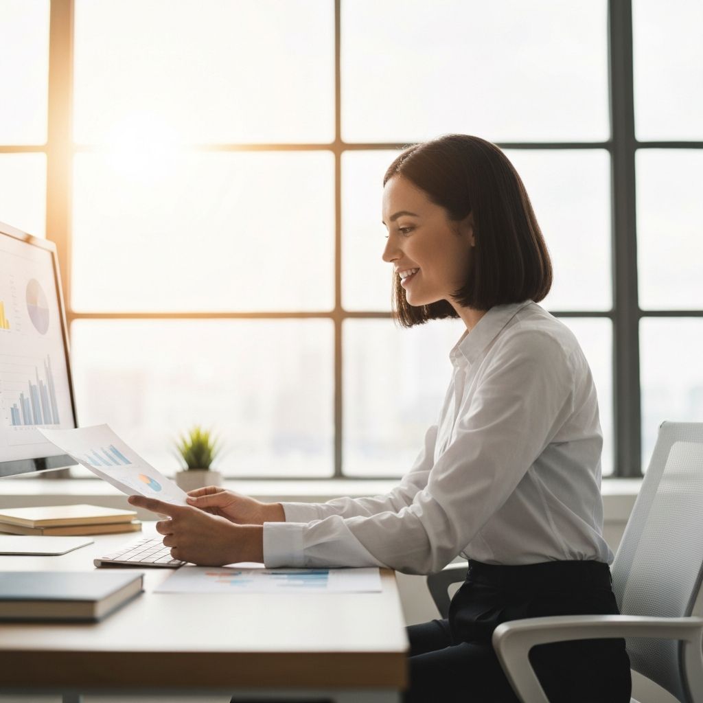 Un employé confiant et épanoui au travail